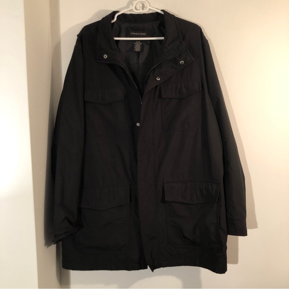 Structure Mens Utility / Field Jacket Size Xl Bla… - image 1